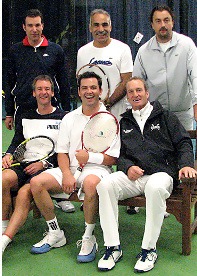 Carl-Uwe Steeb, Mansour Bahrami, Henri Leconte, Anders Jarrid, Jason Saunders, Peter McNamara
